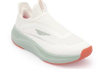 Red Tape Women’s Walking Slip-On Shoes Green/Orange