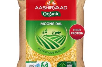 Aashirvaad Organic Moong Dal, 1 Kg, 100% Organic Moong Dal, Rich in Protein
