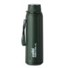 Cello Puro Steel X Spike 900 Water Bottle | Leak Proof & Refrigerator Safe | PU Insulated | Wide Mouth Opening | Keeps Content Cold for Long Hours | 730ml, Military Green