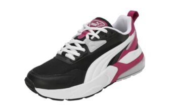 Puma Unisex-Adult Vis2K Black-White-Magenta Gleam Sneaker – 5 UK (39231833)