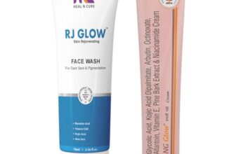 RJ Glow Facewash, & NG Glow Cream, (Combo pack For More effective) – Treat Melasma, Pigmentation, and Dark Spots, Complete Skincare, Daily Skin Routine, Suitable for all skin type