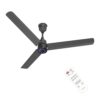 Polycab Wizzy Plus LED 1200mm BLDC Ceiling Fan with Remote |BEE 5 Star Rated, Higher Air Delivery|LED Indicator,Reverse,Boost,Sleep and Breeze Mode |3 Years Warranty (Matt Black)