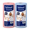 Softouch Non Woven Kitchen Towel Roll Pack of 2, 85 Wipes Per Roll – Reusable Cleaning Cloth Kitchen Cleaning Wipes for Countertop, Utensils, Oil, Spills, Home & Kitchen Cleaning