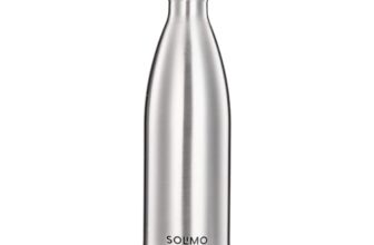 Amazon Brand – Solimo Stainless Steel Insulated 24 Hours Hot or Cold Bottle Flask, 1000 ml, Silver