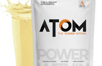 AS-IT-IS Nutrition ATOM ISO Whey Gold 1Kg | 100% Whey Protein Isolate | Whey Protein(1000 g, Cookies & Cream)