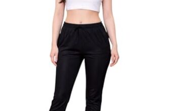 Shiv Textiles Women’s Polyester Solid Trackpant (Pack of 3 Track Pant) (BL-Pack-M) Black