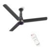 Polycab Wizzy Prime 1200mm BLDC Ceiling Fan with remote |BEE 5 Star Rated, Higher Air Delivery|LED Indicator,Reverse,Boost,Sleep and Breeze Mode |3 Years Warranty,Free Installation 【Matt Black】