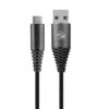 Zebronics Type-C Fast Charging Cable, Upto 480 Mbps, 36W Rapid Charge, 3A Output, Charge & Sync Data Cable, 1 Meter Length, Tangle-Free Durable Design (CU300T)