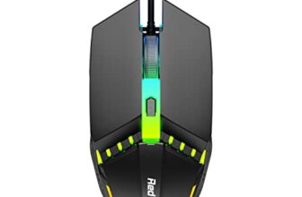 Redgear A-10 Wired Gaming Mouse with RGB LED, Lightweight and Durable Design, DPI Upto 2400, Compatible with Windows.