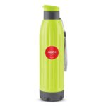 Milton Kool Windsor 900 Thermoware I Cold PU Insulated Water Bottle 700 ml, Leak Proof Flip Top Lid I for Office, Gym, School I Neon Green