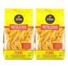 DiSano Penne Pasta 400 gm (Pack of 2), Healthy Pasta, Made with 100% Durum Wheat Semolina, 100% Suji, No Maida, Source of Protein & Fibre, Non-Sticky