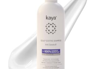 Kaya Anti Dandruff Shampoo 200ml | Mild Scalp Purifying Shampoo with Vitamin B5 & Seaweed Extracts | Nourishes Scalp | Reduces Dryness