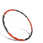 Amazon Brand – Symactive Hula Hoop for Kids & Adults Dance/Fitness | Interlockable Hula Hoop for Women (Black/Red)
