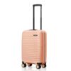 HRX Kyoto Cabin Size Peach Polypropylene Hard Shell Suitcase – Premium Travel Trolley Bag with 8 Spinner Wheels, Number Lock & Water Resistant Body