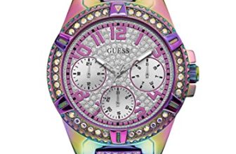 GUESS Round 40mm Silver Dial Analog Women Watch – GW0044L1
