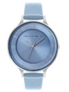 French Connection Amour | Sky Blue Sunray Dial | Roman Numerals | Blue Strap | Analog Watch for Women – FCN00075J