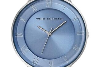 French Connection Amour | Sky Blue Sunray Dial | Roman Numerals | Blue Strap | Analog Watch for Women – FCN00075J