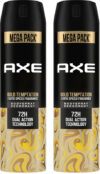 AXE Gold-Temptation Body Spray  –  For Men(430 ml, Pack of 2)