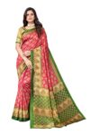Yashika Women’s Jacquard Art Silk Standard Length Saree (Alifa Pink_R