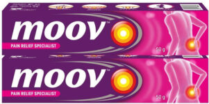 MOOV Fast Pain Relief,Body, Joints, Ortho like Medicine, Ointment, Balm for Men Women Cream(2 x 50 g)