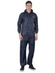 Dollar Men’s Waterproof Raincoat Set | Hood & Pocket | Full Sleeve Jacket Pant Rainwear Suit | Lightweight Leakproof Rain Protection for Outdoor, Biking, Riding