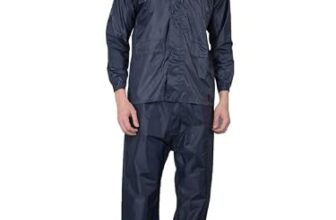 Dollar Men’s Waterproof Raincoat Set | Hood & Pocket | Full Sleeve Jacket Pant Rainwear Suit | Lightweight Leakproof Rain Protection for Outdoor, Biking, Riding
