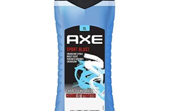 Axe Sports Blast 3 In 1 Body, Face & Hair Wash for Men, Long-Lasting Refreshing & Energizing Citrus Fragrance for Up To 12hrs, Natural Origin Ingredients, Removes Odor & Bacteria, No Parabens, Dermatologically Tested, 400ml