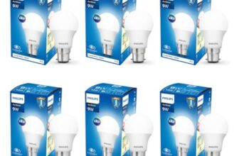 Philips Ace Saver 9 Watt LED Bulb, Base B22 (Cool Day Light), Pack of 6