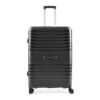 Aristocrat Harbour Cabin Trolley Bag 66 cm | Medium | Polypropylene Hardshell Sided Luggage | Smooth 8-Wheel Suitcase | Combination Lock with Sturdy Zipper | 3-Year Warranty – Unisex (Black)