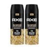 Axe Gold Temptation Long Lasting Deodorant Bodyspray For Men 150 ml, Pack of 2