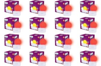 Philips 0.5W LED Bulb Red | Joy Vision Plug-and-Play LED Night Lamp | Night Light for Bedrooms & Corridors | 2-Pin Socket | Energy Saving, Long Life | Pack of 24