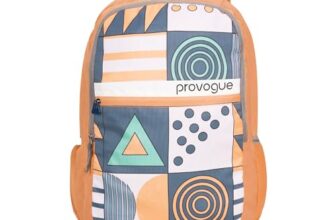 Provogue Blaze Laptop Backpack 35L with 2 spacious compartments and Rain Cover – School Bag for Girls | Girls School Bag, College Backpack for Women and Men with Laptop compartment | Orange