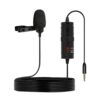 Amazon Basics Metal Condenser Microphone with 6M Cable | Auxiliary Compatible with Smartphones, Cameras, Pcs, and Laptops | Built-in Noise Reduction (Black)