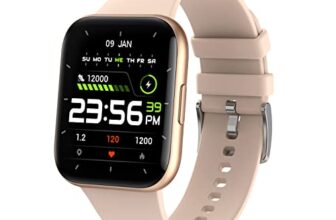 Maxx SX25 Ace Smartwatch – 1.69″ Display, Bluetooth, 100+ Sports Modes, Health Suite, Voice Assistance, Includes 2 Bonus Straps (Rose Glod)
