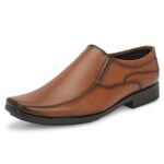 Centrino Cruiser Men’s Formal Shoe | Cushioned Insole Comfortable Shoes | Trendy & Classic Design | Durable TPR Sole Footwear 8113 TAN