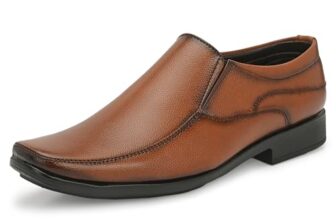 Centrino Cruiser Men’s Formal Shoe | Cushioned Insole Comfortable Shoes | Trendy & Classic Design | Durable TPR Sole Footwear 8113 TAN