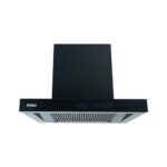 Haier 60cm 1600m³/hr BLDC Autoclean T-Shape Chimney | Easy Clean Filterless with Touch/Gesture Control | 10 Yr Motor, 4 Yr Comprehensive Warranty | Free Installation & Pipe | HIH-T1600-BLDC-IN | Black