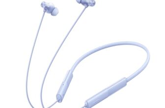 realme Buds Wireless 3 Neo in Ear Bluetooth Neckband with 13.4 Mm Dynamic Bass Boost Driver,Upto 32 Hours Playback,Fast Charge, Ai Enc,45Ms Low Latency,Ip55 Dust&Water Resistannt&Bluetooth V 5.4,Blue