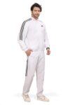 Adidas Men Training Mock Collar Long Sleeve Track Suit – Regular Fit Polyester Activewear Set Lightweight, Breathable Sportswear track suit for Gym, Running, Fitness, Casual For Fall Winter