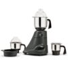 Preethi Blue Leaf Diamond Mixer Grinder, 750 Watt 3 Jars + Flexi Lid, Black