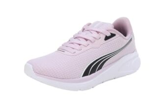 PUMA | Exoteric Women’s Running Shoes | Black-White-Grape Mist | 5UK