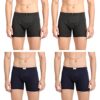 Pepe Jeans Innerwear Cotton Solid Trunk for Men – XL (Pack of 4) Charcoal Melange