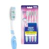 Oral-B Precision Clean Sensitive Soft Manual Toothbrush For Adults, Ultra Soft Bristles For Sensitive Teeth and Gums, Multicolour Tooth Brush Set, Oral B Dentist Recommended Brand (Family Pack of 4)