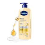 Vaseline Deep Moisture Body Lotion with Ceramide Hyaluron Fillers | 10X More Moisture for Cushion Soft Glowing Skin | For Dry Skin | Lightweight Non-Sticky Formula | 600ml