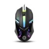 FRONTECH Wired USB Gaming Mouse | 1200 DPI | Rainbow RGB Lighting | 3 Function Buttons, Textured Grip | Ergonomic Design (MS-0111)