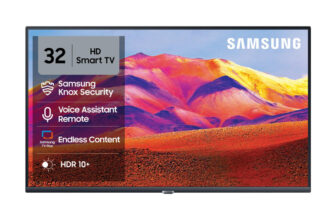 Samsung 80 cm (32 inch) HD Ready LED Smart Tizen TV 2026 Edition with Voice Assistance Remote Control 150+ Free Channels HDR 10+ Support PurColor Samsung Knox Security Object Tracking Sound Lite Adaptive Sound Q-Symphony(UA32H4600FUXXL)