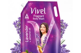 Vivel Lavender & Almond Oil Moisturizing Body Wash, Quick Wash-Off, 1300ml