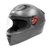 STUDDS Raider Street ISI Certified Full Face Helmet for Men and Women with Clear Visor (Grey – L)