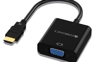 ZEBRONICS HAV01 HDMI to VGA Adapter with Full HD 1080p @ 60Hz Native Resolution, Gold Plated connectors, Plug Play Usage, Strong and Durable Build Quality