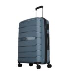 Aristocrat Liberty 8-Wheel Large Size Hard Case Trolley Bag, Spanish Blue